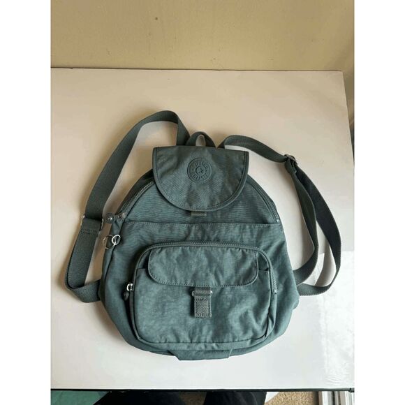 Kipling Queenie Light Aloe Green Backpack without Keychain